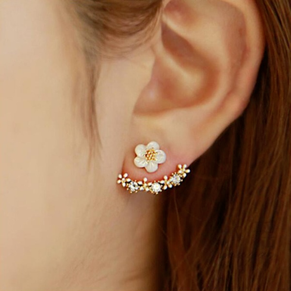 Bulk Jewelry Wholesale gold alloy Daisy Flower Earrings JDC-ES-D341 Wholesale factory from China YIWU China