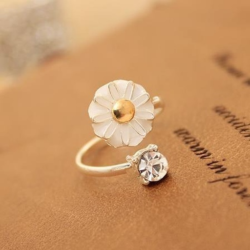 Bulk Jewelry Wholesale gold alloy daisy flower ring JDC-RS-RL019 Wholesale factory from China YIWU China