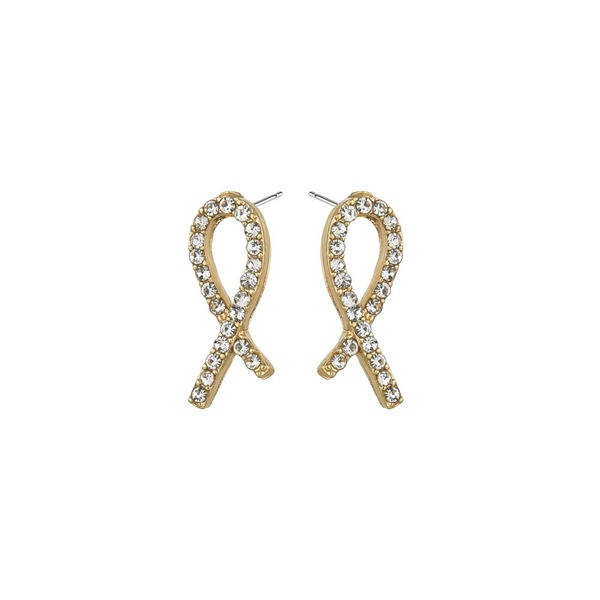 Bulk Jewelry Wholesale gold alloy diamond Bow Earrings JDC-ES-bq012 Wholesale factory from China YIWU China