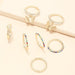 Bulk Jewelry Wholesale gold alloy diamond butterfly ringJDC-RS-e109 Wholesale factory from China YIWU China