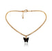 Wholesale gold alloy diamond-encrusted butterfly necklace JDC-NE-KunJ139 Necklaces JoyasDeChina Necklace black 3136 Wholesale Jewelry JoyasDeChina Joyas De China
