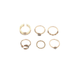 Bulk Jewelry Wholesale gold alloy diamond geometry ring JDC-RS-e089 Wholesale factory from China YIWU China
