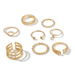 Bulk Jewelry Wholesale gold alloy diamond ring JDC-RS-C050 Wholesale factory from China YIWU China