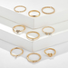 Bulk Jewelry Wholesale gold alloy diamond ring set of 9 JDC-RS-C082 Wholesale factory from China YIWU China