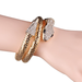 Bulk Jewelry Wholesale gold alloy diamond snake bracelet JDC-BT-GSV001 Wholesale factory from China YIWU China