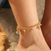 Bulk Jewelry Wholesale gold alloy dolphin leaf anklet chain JDC-AS-e047 Wholesale factory from China YIWU China