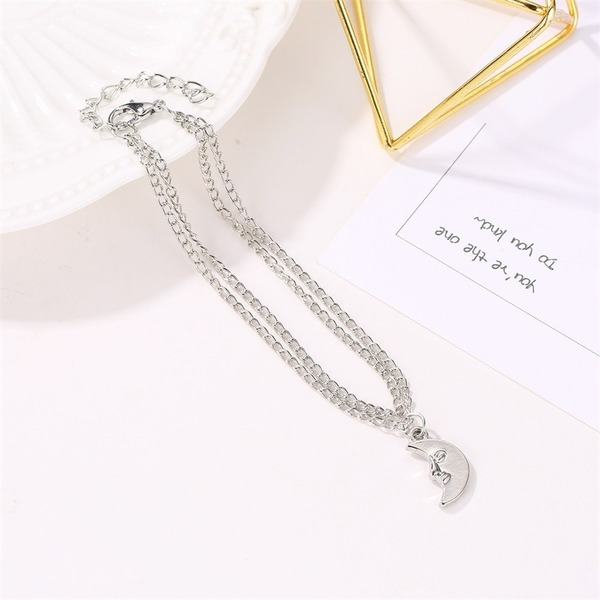 Bulk Jewelry Wholesale gold alloy double moon chain JDC-AS-A8 Wholesale factory from China YIWU China