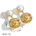 Bulk Jewelry Wholesale gold alloy earrings pearl Earrings JDC-ES-sf054 Wholesale factory from China YIWU China
