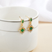 Bulk Jewelry Wholesale gold alloy emerald diamond Earrings JDC-ES-bq097 Wholesale factory from China YIWU China
