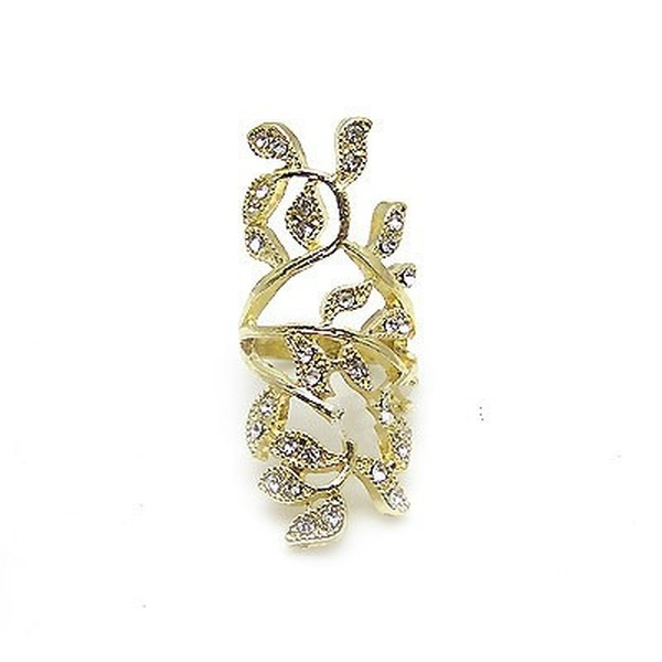 Bulk Jewelry Wholesale gold alloy-encrusted diamond flower leaf rings JDC-RS-wy069 Wholesale factory from China YIWU China