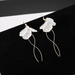 Bulk Jewelry Wholesale gold alloy eternal petal tassel long earrings JDC-ES-RL077 Wholesale factory from China YIWU China