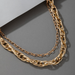 Bulk Jewelry Wholesale gold alloy exaggerated multi-layer metal chain necklace JDC-NE-C082 Wholesale factory from China YIWU China