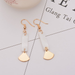 Bulk Jewelry Wholesale gold alloy fan-shaped copper fringed Earrings JDC-ES-bq218 Wholesale factory from China YIWU China