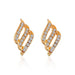 Wholesale gold alloy feather-encrusted drill earrings female JDC-ES-D399 earrings JoyasDeChina 01KC Gold 10789 Wholesale Jewelry JoyasDeChina Joyas De China