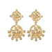 Bulk Jewelry Wholesale gold alloy figure relief Gold Earrings JDC-ES-bq090 Wholesale factory from China YIWU China