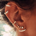 Wholesale gold alloy fish bone earrings JDC-ES-F273 earrings JoyasDeChina B07-02-33 Wholesale Jewelry JoyasDeChina Joyas De China