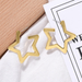 Bulk Jewelry Wholesale gold alloy five pointed star Earrings JDC-ES-V059 Wholesale factory from China YIWU China