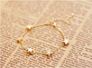 Bulk Jewelry Wholesale gold alloy five-pointed star heart bracelet JDC-BT-D493 Wholesale factory from China YIWU China