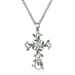 Bulk Jewelry Wholesale gold alloy flower cross necklace JDC-NE-D628 Wholesale factory from China YIWU China