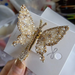 Bulk Jewelry Wholesale gold alloy full of diamond-moving crystal butterfly hairpins JDC-HC-GSYQ001 Wholesale factory from China YIWU China