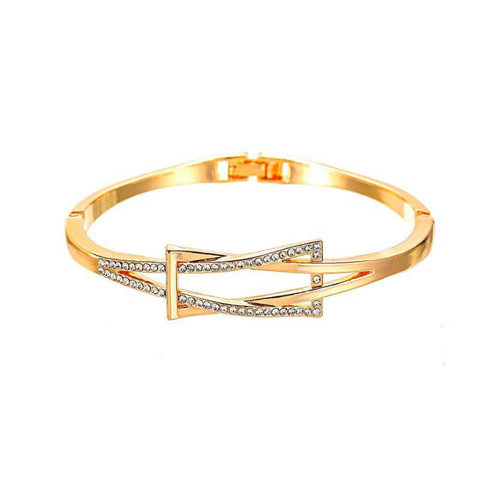 Bulk Jewelry Wholesale gold alloy geometric cross bracelet JDC-BT-D455 Wholesale factory from China YIWU China