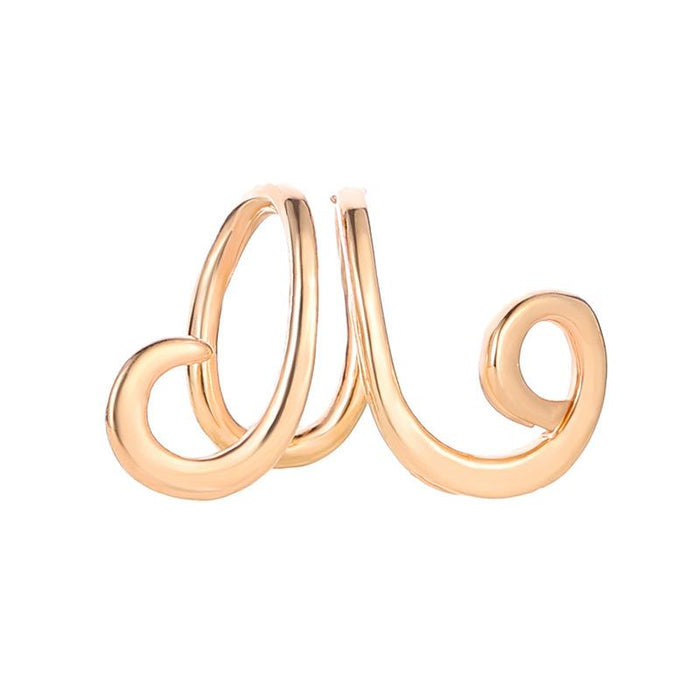 Wholesale gold alloy geometric ear clips JDC-ES-D406 earrings JoyasDeChina 01KC Gold 10872 Wholesale Jewelry JoyasDeChina Joyas De China