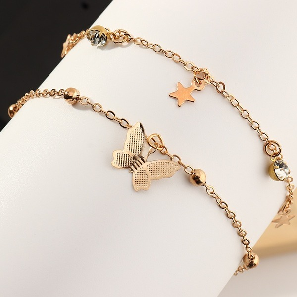 Bulk Jewelry Wholesale gold alloy geometric star butterfly chain JDC-AS-e053 Wholesale factory from China YIWU China
