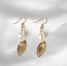 Bulk Jewelry Wholesale gold alloy gold leaf Pearl Earrings JDC-ES-RL060 Wholesale factory from China YIWU China