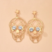 Bulk Jewelry Wholesale gold alloy gold skull face earrings JDC-ES-C107 Wholesale factory from China YIWU China