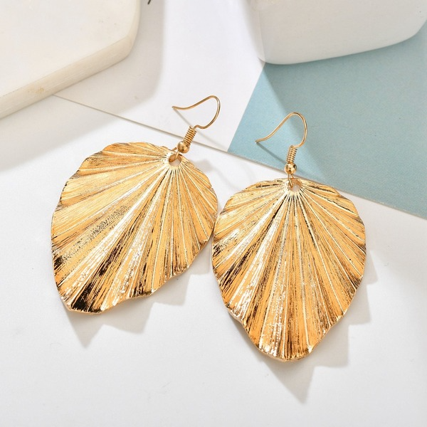 Bulk Jewelry Wholesale gold alloy grain leaves Earrings JDC-ES-bq195 Wholesale factory from China YIWU China