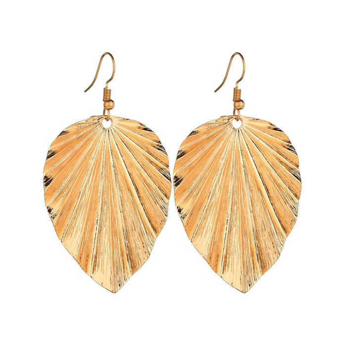 Bulk Jewelry Wholesale gold alloy grain leaves Earrings JDC-ES-bq195 Wholesale factory from China YIWU China