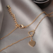 Bulk Jewelry Wholesale gold alloy heart love Necklaces JDC-NE-RXF003 Wholesale factory from China YIWU China