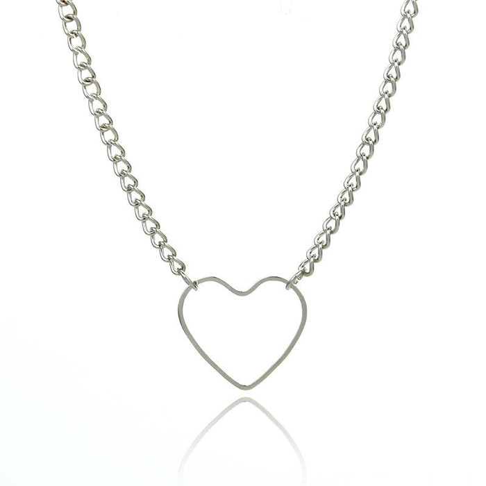Bulk Jewelry Wholesale gold alloy heart-shaped Love Necklace JDC-NE-C084 Wholesale factory from China YIWU China