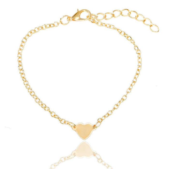 Bulk Jewelry Wholesale gold alloy heart-shaped love peach heart bracelet JDC-BT-D485 Wholesale factory from China YIWU China