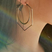 Bulk Jewelry Wholesale gold alloy hexagonal temperament earrings JDC-ES-RL093 Wholesale factory from China YIWU China
