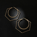 Bulk Jewelry Wholesale gold alloy hexagonal temperament earrings JDC-ES-RL093 Wholesale factory from China YIWU China