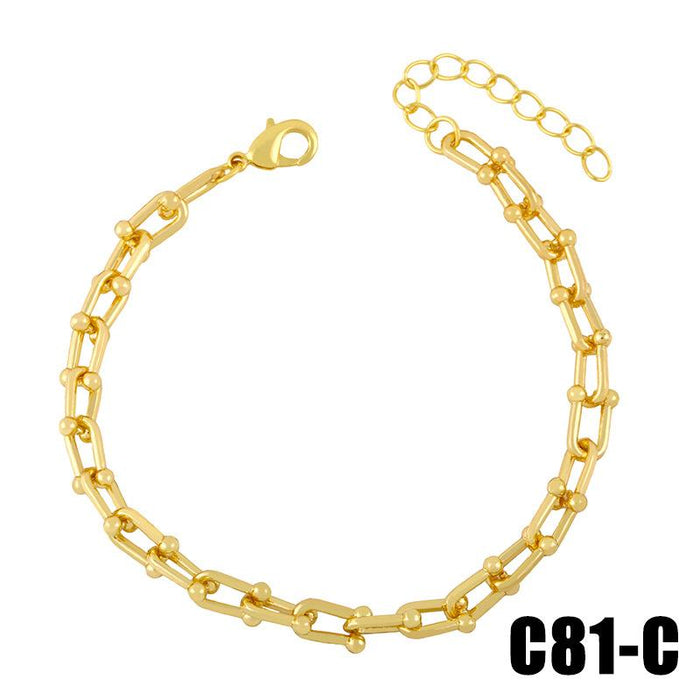 Bulk Jewelry Wholesale gold alloy hip hop bracelet JDC-BT-AS13 Wholesale factory from China YIWU China