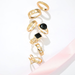 Bulk Jewelry Wholesale gold alloy hollow black drip ring set JDC-RS-C085 Wholesale factory from China YIWU China