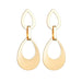 Bulk Jewelry Wholesale gold alloy hollow drop-shaped alloy Earrings JDC-ES-bq167 Wholesale factory from China YIWU China