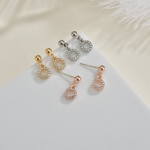 Bulk Jewelry Wholesale gold alloy hollow geometric Earrings JDC-ES-bq055 Wholesale factory from China YIWU China