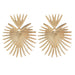 Wholesale gold alloy hollow leaf earrings JDC-ES-C106 Earrings JoyasDeChina 9173 Wholesale Jewelry JoyasDeChina Joyas De China