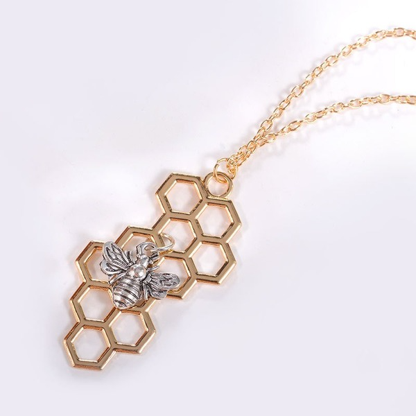 Bulk Jewelry Wholesale gold alloy honeycomb pendant necklace JDC-NE-D679 Wholesale factory from China YIWU China