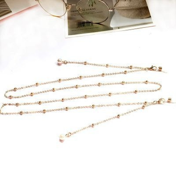 Bulk Jewelry Wholesale gold alloy imitation pearl pendant eyeglasse chain JDC-MC-HW017 Wholesale factory from China YIWU China