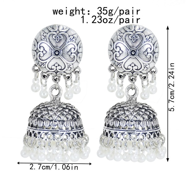 Bulk Jewelry Wholesale gold alloy Indian bell Tassel Earrings JDC-ES-T3 Wholesale factory from China YIWU China