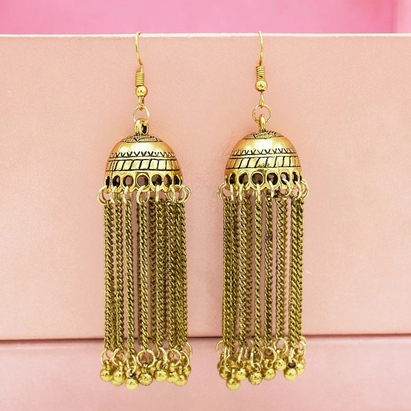 Bulk Jewelry Wholesale gold alloy Indian wind earrings JDC-ES-T10 Wholesale factory from China YIWU China