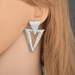Bulk Jewelry Wholesale gold alloy inverted triangle Earrings JDC-ES-bq096 Wholesale factory from China YIWU China