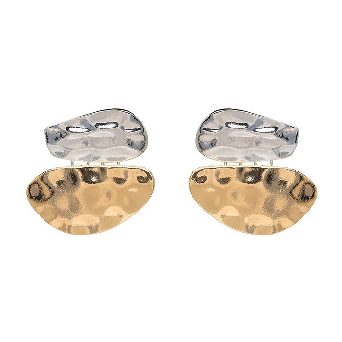 Bulk Jewelry Wholesale gold alloy irregular gold Earrings JDC-ES-bq154 Wholesale factory from China YIWU China