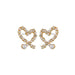 Bulk Jewelry Wholesale gold alloy irregular hollow love pearl Earrings JDC-ES-bq037 Wholesale factory from China YIWU China