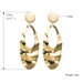 Bulk Jewelry Wholesale gold alloy irregular leaf long Earrings JDC-ES-bq016 Wholesale factory from China YIWU China