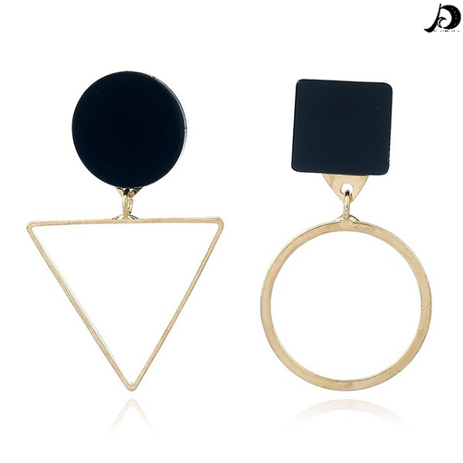 Bulk Jewelry Wholesale gold alloy irregular round triangle Earrings JDC-ES-sf051 Wholesale factory from China YIWU China